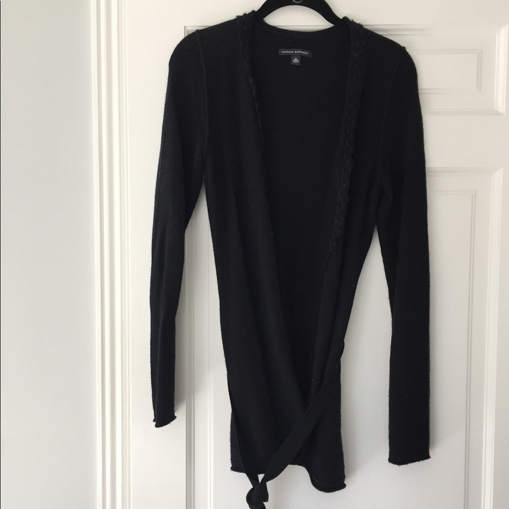 Black wrap Banana Republic Sweater